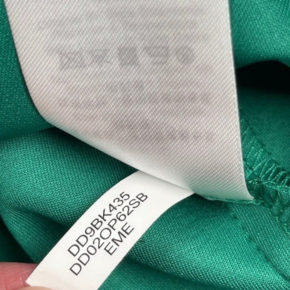 DKNY Dress Womens‎ 2 Green A-line Pleated Sleeveless V-neck Party Holiday - Picture 8 of 13